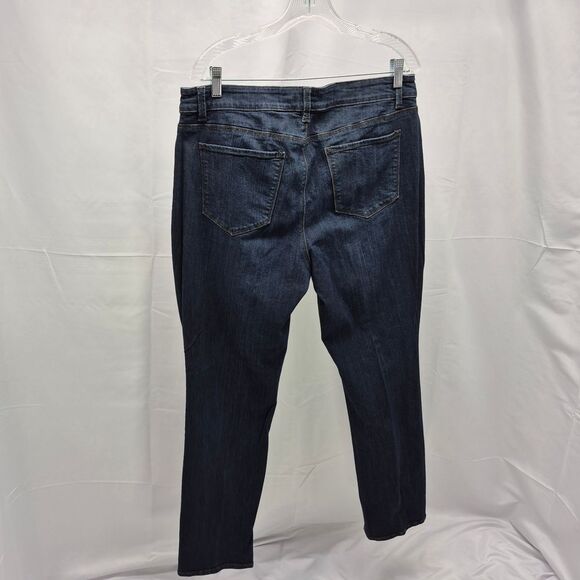 NWOT Ann Taylor The Slim Curvy Fit Dark Wash Jeans Womens Size 16. - Picture 4 of 10